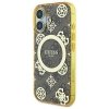 Guess GUHMP16SH4PYEEW iPhone 16 6.1 brązowy/brown hardcase IML Peony On 4G Background MagSafe